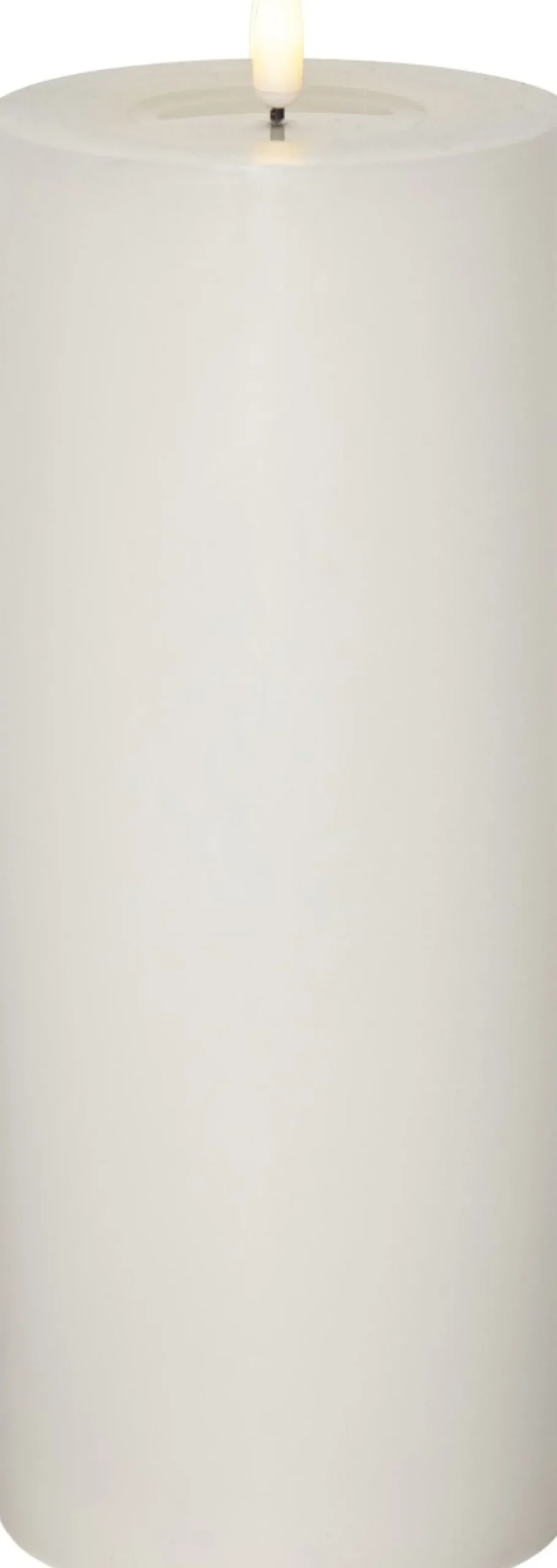 FLAMME FLOW BIG Blockljus Batteri 27,5cm Vit