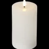 FLAMME FLOW LED-Blockljus Batteri 15cm Vit