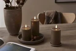 FLAMME FLOW LED-Blockljus Batteri 17,5cm Mullvad