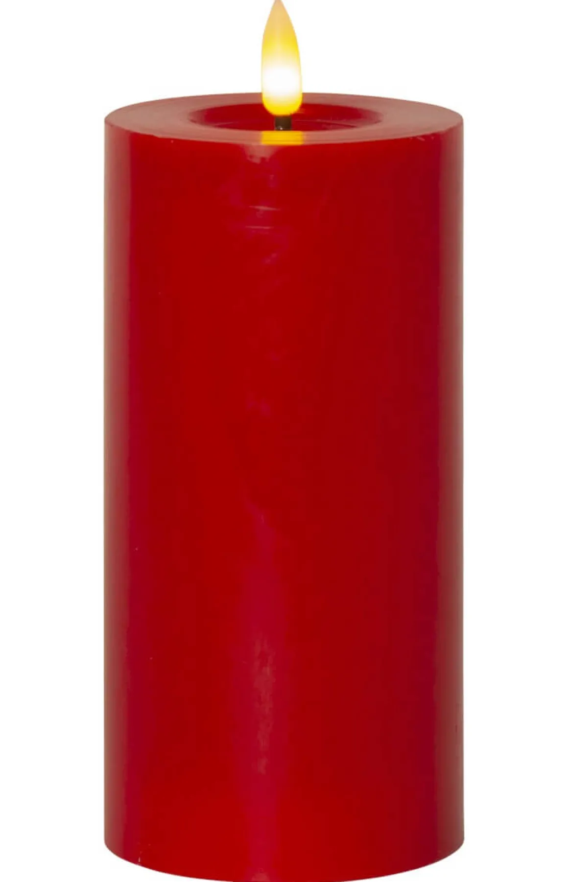 FLAMME FLOW LED-Blockljus 17,5cm Röd