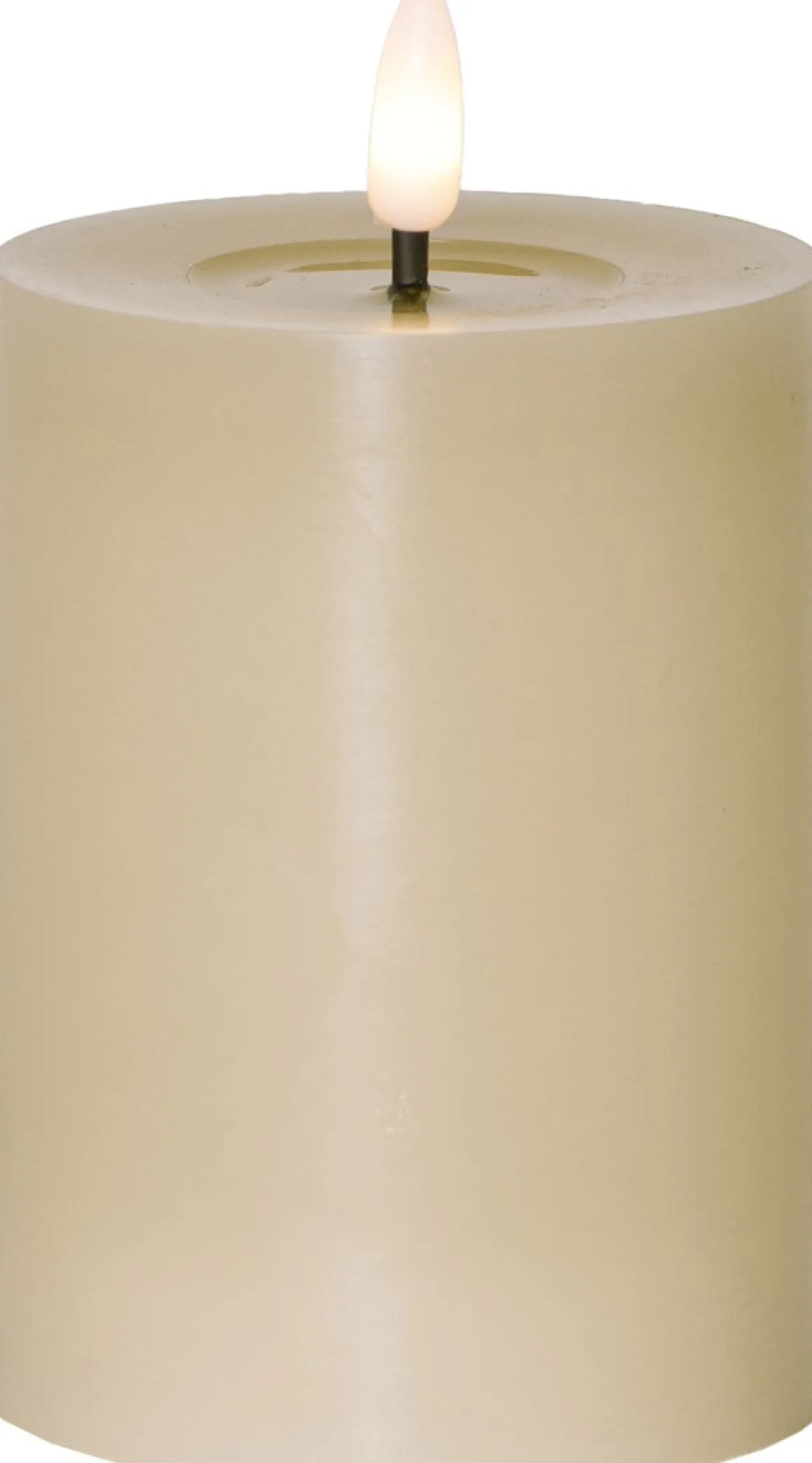 FLAMME FLOW LED-Blockljus Batteri 12,5cm Beige