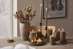 FLAMME FLOW LED-Värmeljus 2-pack 4cm Mullvad