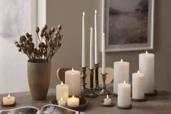 FLAMME FLOW LED-Värmeljus 2-pack 4cm Vit