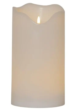 FLAMME GRAND LED-Blockljus 30cm Vit