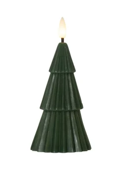 FLAMME GRANY LED-Blockljus15cm Grön