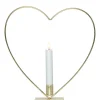 FLAMME HEART Bordsdekoration Batteri 28cm Mässing