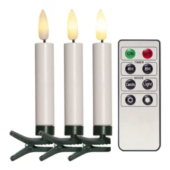 FLAMME Julgransbelysning Trådlös 12cm 10LED Vit