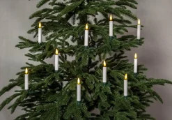 FLAMME Julgransbelysning Trådlös 12cm 10LED Vit