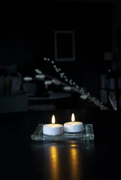 FLAMME LED Värmeljus 2-Pack 5,8cm Vit