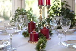 FLAMME LED-Blockljus 9,5cm Röd