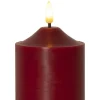 FLAMME LED-Blockljus 12cm Röd