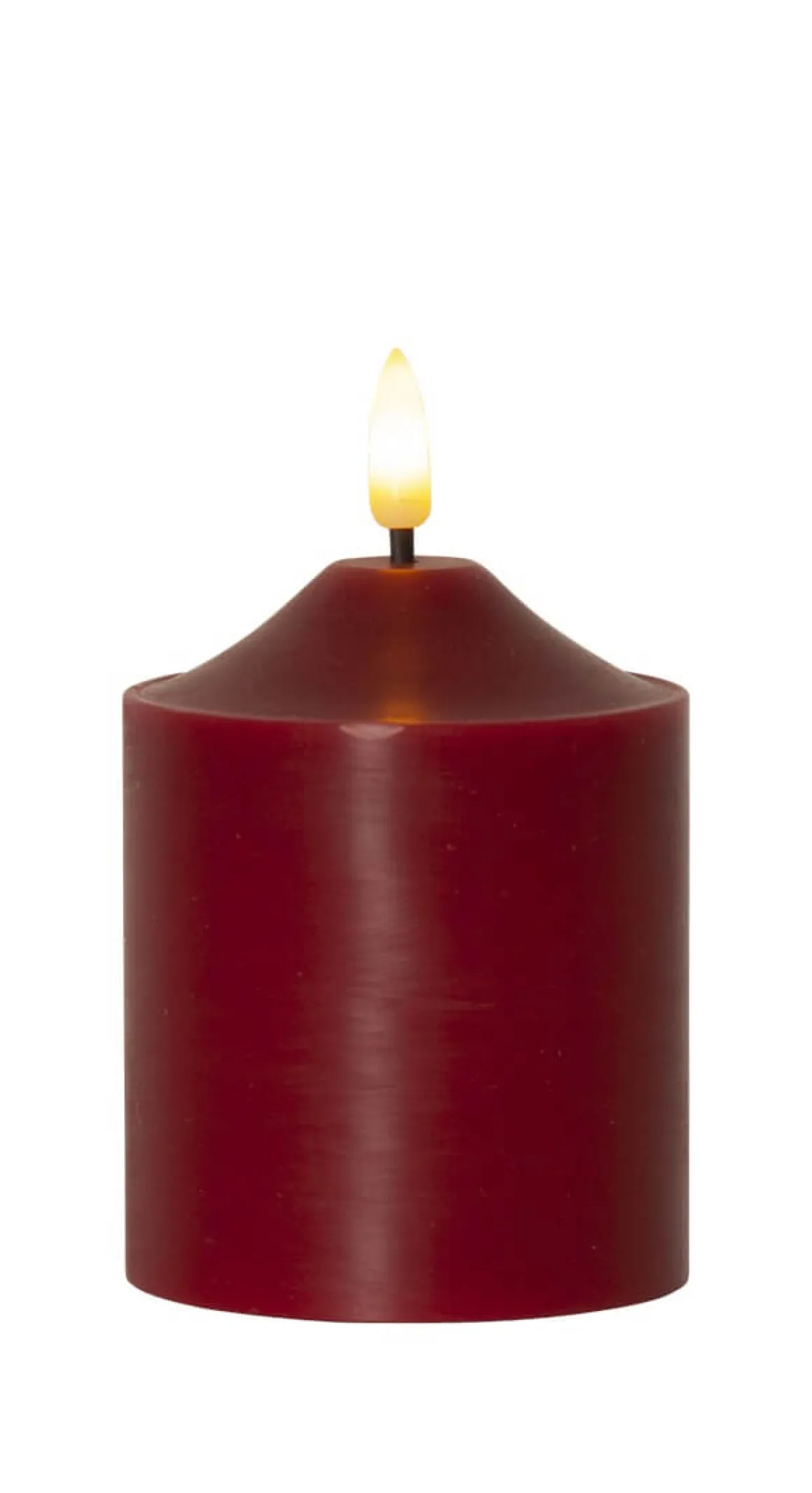 FLAMME LED-Blockljus 12cm Röd