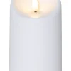 FLAMME LED-Blockljus 13cm Vit