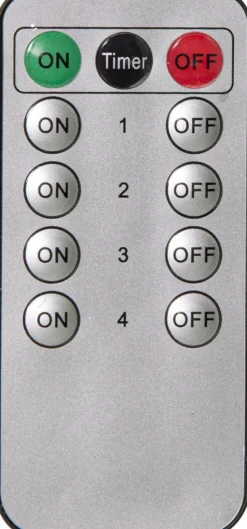 FLAMME LED-Blockljus 4-Pack 12,5cm Vit