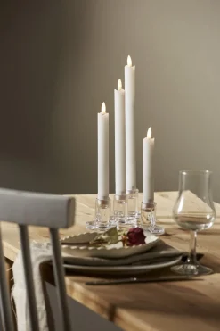 FLAMME 4-Pack LED Antikljus 28,5cm Vit