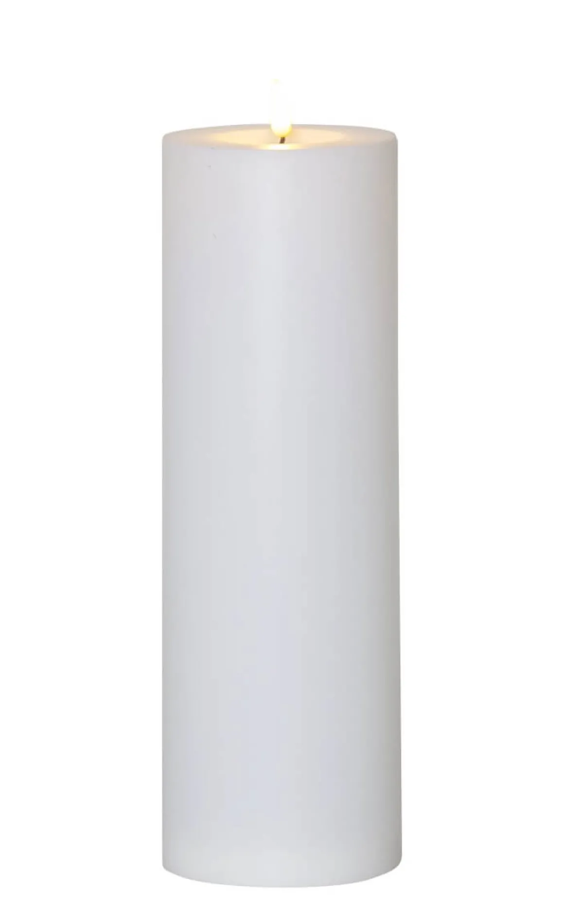 FLAMME RAK LED-Dekorationsljus 32,5cm Vit