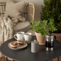 FLAMME SOFT LED-Blockljus 12,5cm LED Mullvad