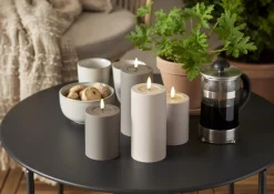 FLAMME SOFT LED-Blockljus 12,5cm LED Mullvad