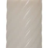 FLAMME SWIRL LED-Blockljus 15cm Beige