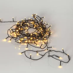 FLASHY Ljusslinga 7m 100LED Extra varmvit/Svart IP44