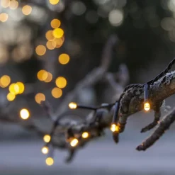 FLASHY Ljusslinga 7m 100LED Extra varmvit/Svart IP44