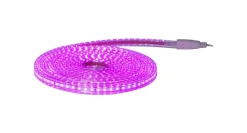 FLATSMDLED Ljusslang 5m 480LED Rosa/Transparent