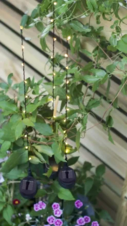 FLEXY 3-PACK Solcellsdekoration 80cm Svart IP44