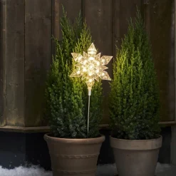 FLOCKE Utomhusdekoration Batteri 48cm Transparent