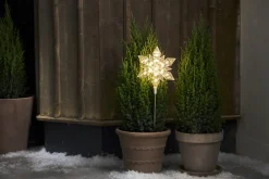 FLOCKE Utomhusdekoration Batteri 48cm Transparent