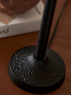 FLORITA Lampfot E27 41cm Svart