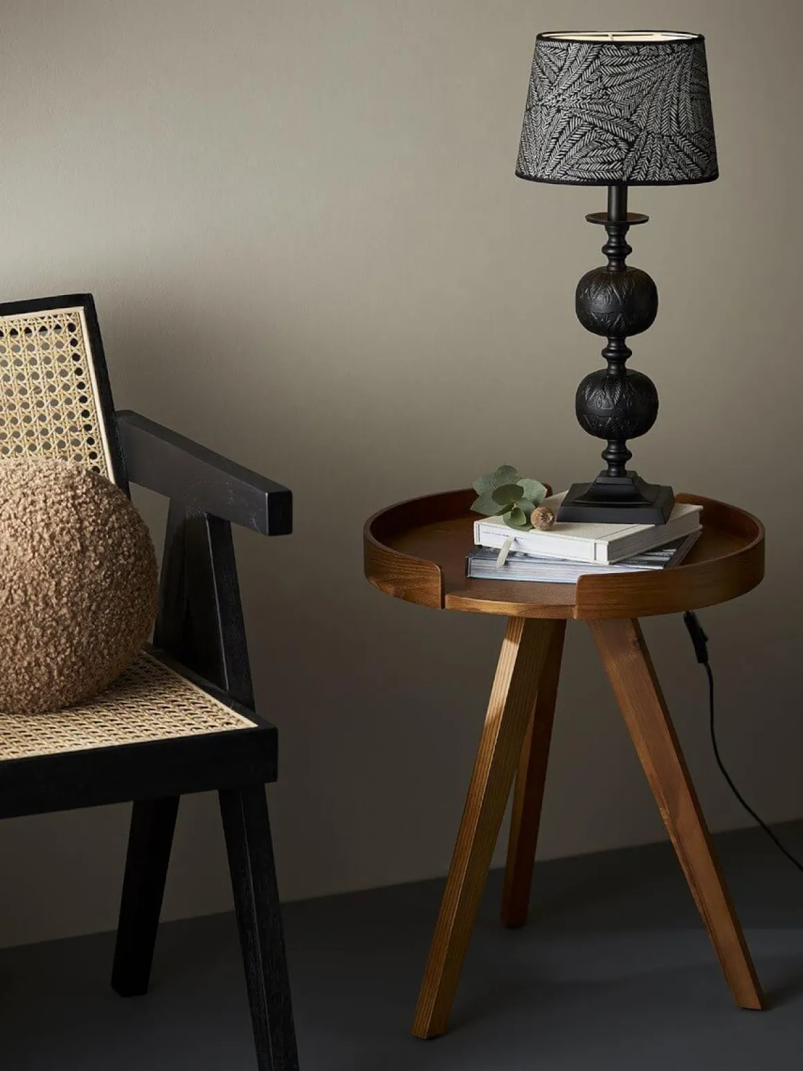 FLORY Lampfot E27 45cm Svart