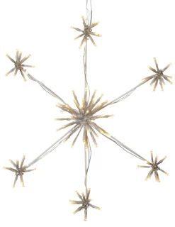 FLOWER SNOWFLAKE Siluett 50cm 90LED Vit