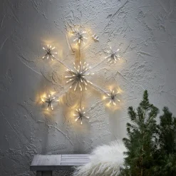 FLOWER SNOWFLAKE Siluett 50cm 90LED Vit