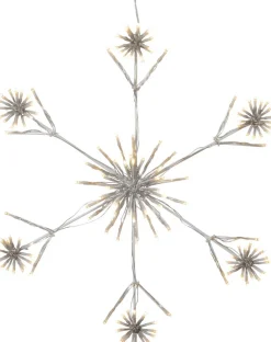FLOWER SNOWFLAKE Siluett 60cm 144LED Vit