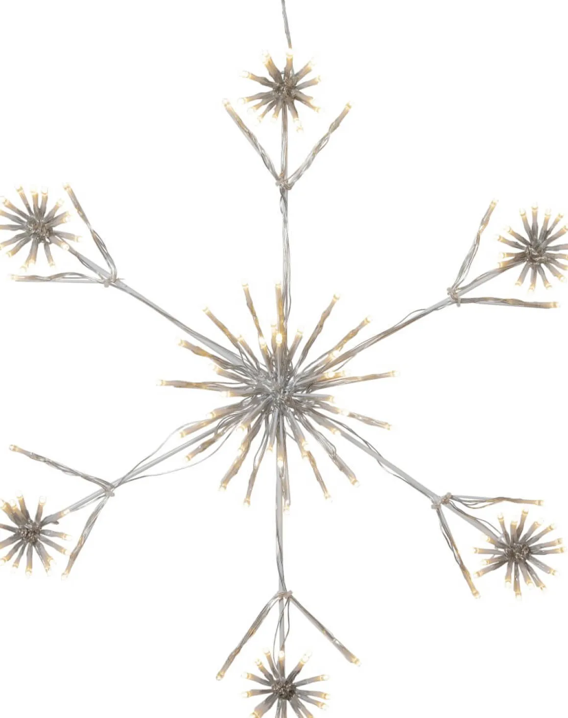 FLOWER SNOWFLAKE Siluett 60cm 144LED Vit