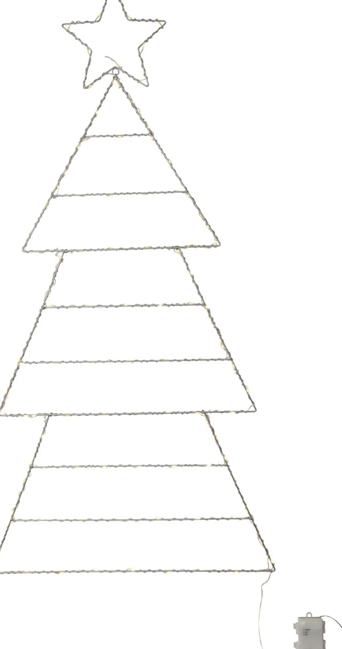 FOLDE Siluett Batteri 120cm Silver