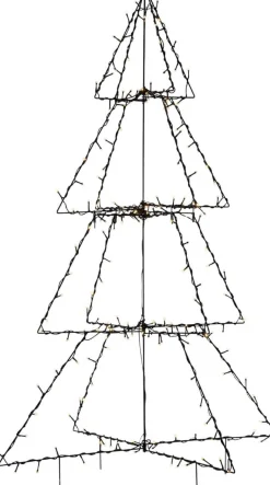 FOLDY Dekorationsträd Utomhus 200LED 125cm Svart IP44