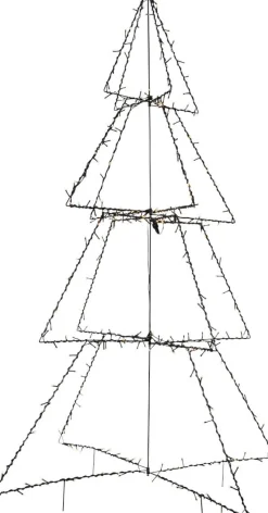 FOLDY Dekorationsträd Utomhus 300LED 170cm Svart IP44