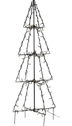 FOLDY GRAN Utedekoration 90cm 140LED Svart IP44