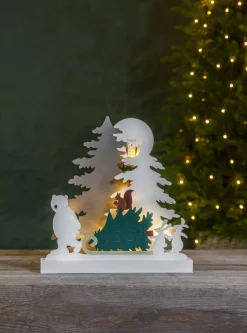 FOREST FRIENDS Batteridekoration Jul 38cm