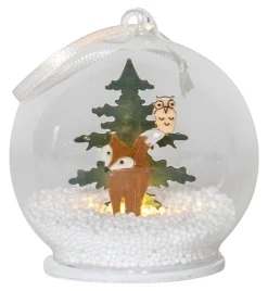 FOREST FRIENDS Batteridekoration Räv 8cm