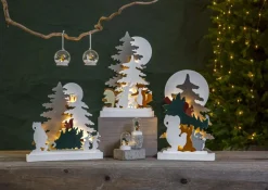 FOREST FRIENDS Batteridekoration Isbjörn 8cm