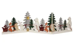 FOREST FRIENDS Bordsdekoration Dragkamp Batteri 48cm Flerfärgad