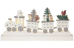 FOREST FRIENDS Bordsdekoration Djurtåg Batteri 37cm Flerfärgad