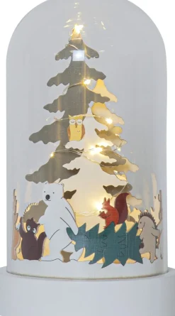 FOREST FRIENDS Bordsdekoration Batteri 19,5cm Flerfärgad