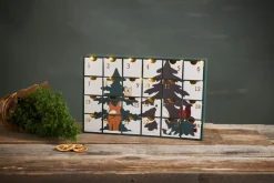 FOREST FRIENDS Kalender Batteri 38cm Flerfärgad