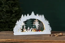 FOREST FRIENDS Ljusstake Dragkamp Batteri 45cm Flerfärgad