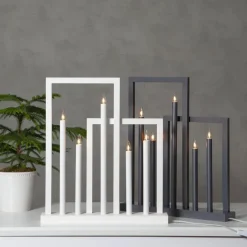 FRAME Träljusstake 45cm Vit