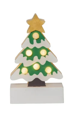 FREDDY Inomhusdekoration Gran Batteri 14cm Grön