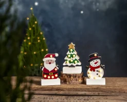 FREDDY Inomhusdekoration Gran Batteri 14cm Grön